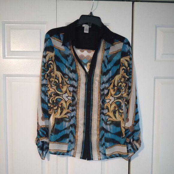 Cache Sheer Blouse - Picture 1 of 2